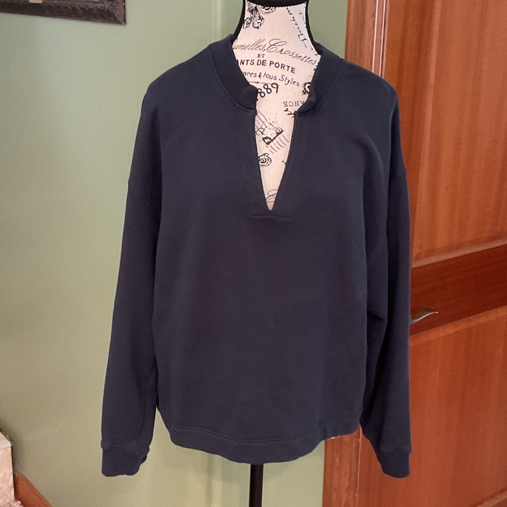 Nation LTD Navy Sweatshirt, Women’s Size L